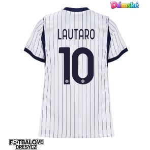 Inter Milan Lautaro Martinez #10 Dámské Venkovní Dres 2026-27 Krátký Rukáv Inter Milan Lautaro Martinez #10 Dámské Venkovní Dres 2026-27 Krátký Rukáv